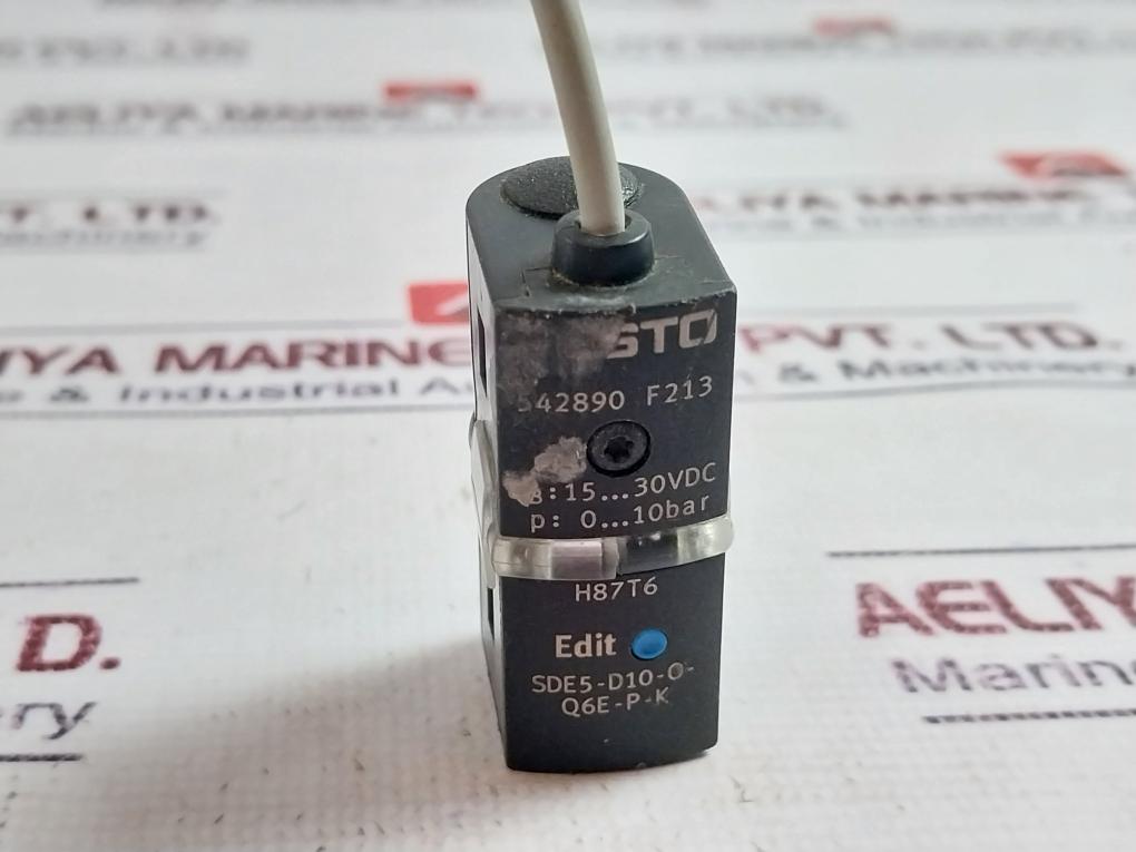 Festo Sde5-d10-o-q6e-p-k Pressure Sensor 0-10bar/15-30vdc Class 2 542890 F213