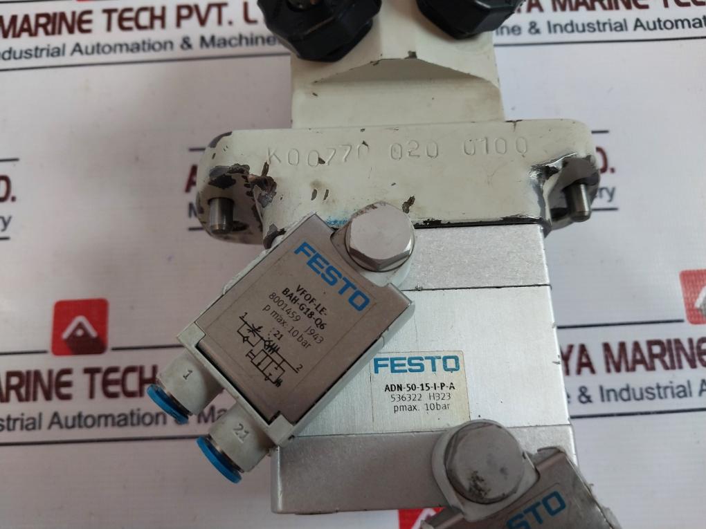 Festo Vfof-le-bah-g18-q6 One-way Flow Control Valve Adn-50-15-i-p-a