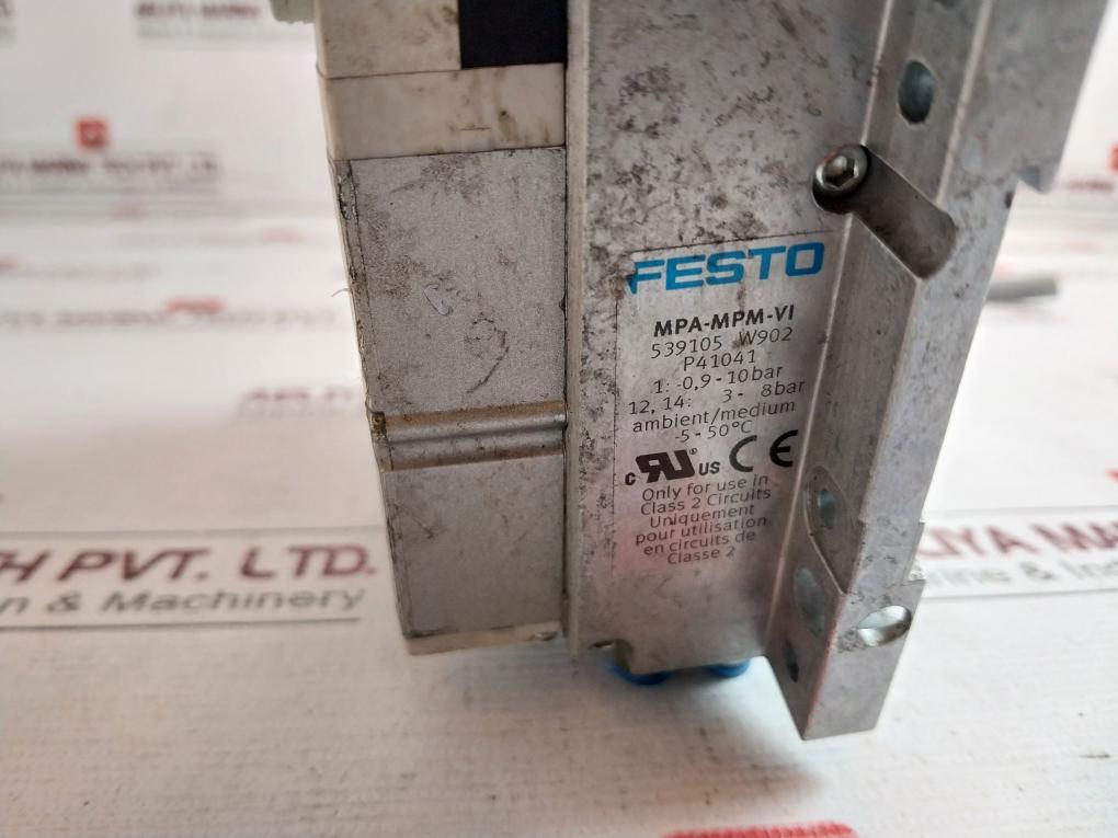 Festo Vmpa-kms1-24-5 Pneumatic Solenoid Valve Manifold Assembly 1 -0,9-10Bar