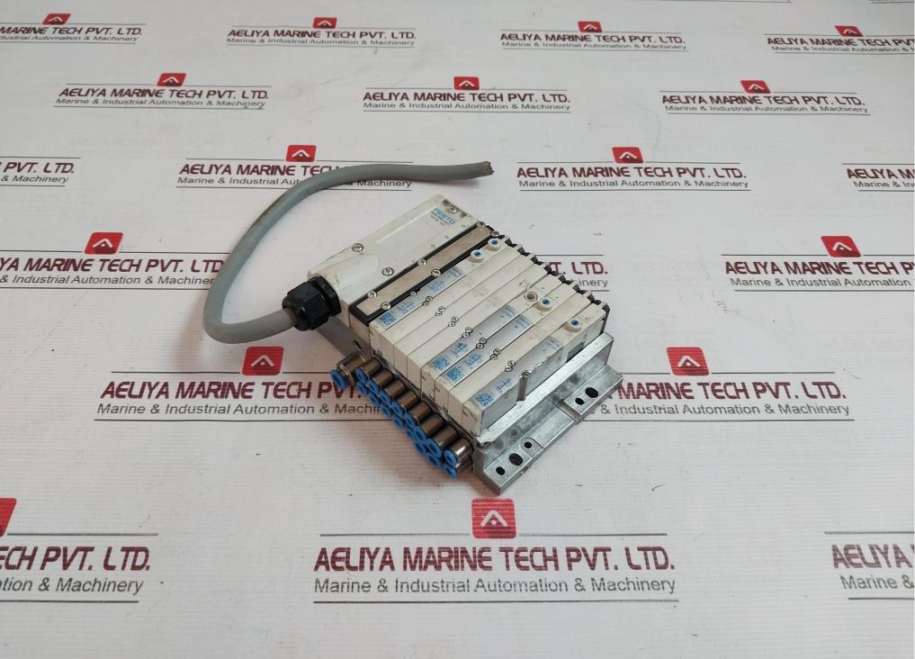 Festo Vmpa-kms1-24-5 Pneumatic Solenoid Valve Manifold Assembly 1 -0,9-10Bar