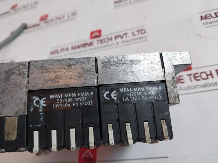 Festo Vmpa-kms1-24-5 Pneumatic Solenoid Valve Manifold Assembly 1 -0,9-10Bar