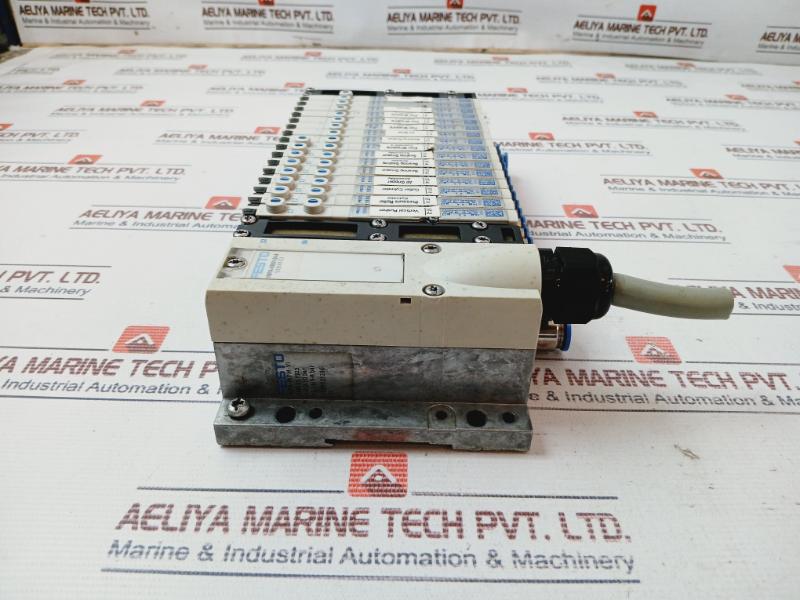 Festo Vmpa-kms1-24-5 Pneumatic Solenoid Valve Manifold Assy 1-0.9-10 Bar