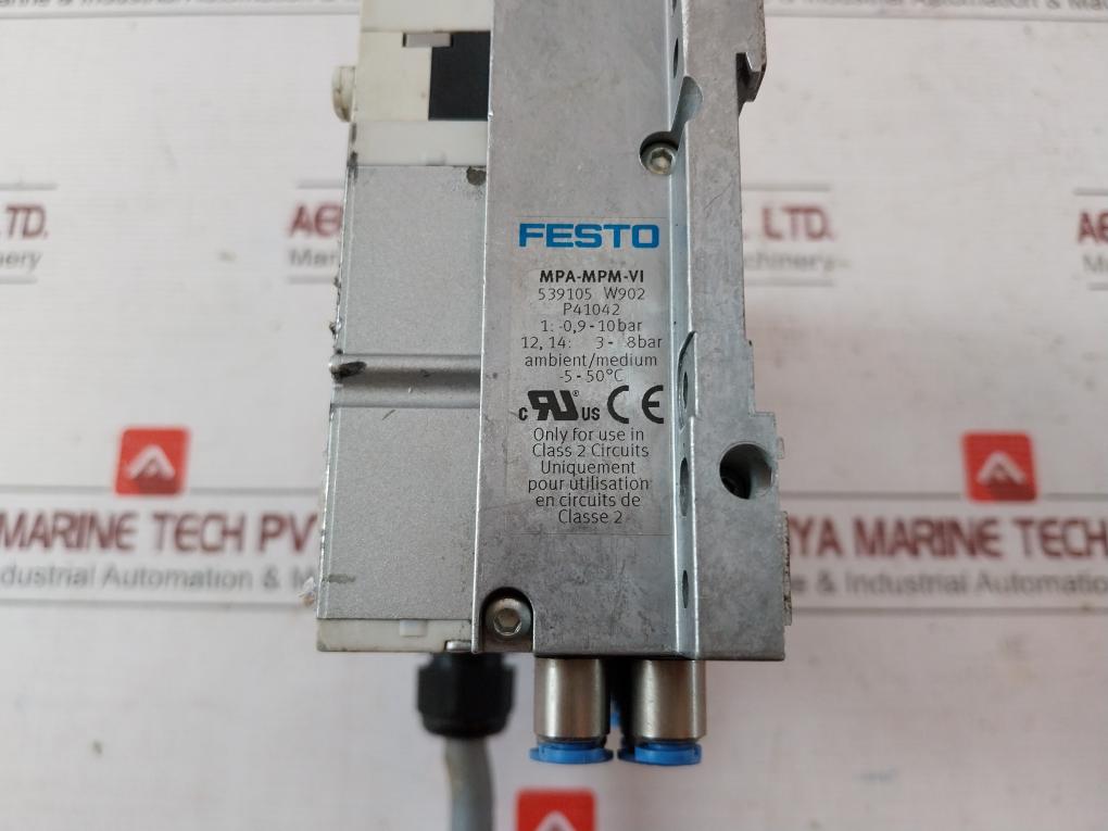 Festo Vmpa-kms1-24-5 Pneumatic Solenoid Valve Manifold Assy 3-8Bar Hw1104