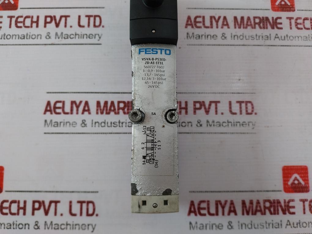 Festo Vsva-b-p53Ed-zd-a1-1T1L Solenoid Valve 24V Dc 6W Ip65 Hw M19