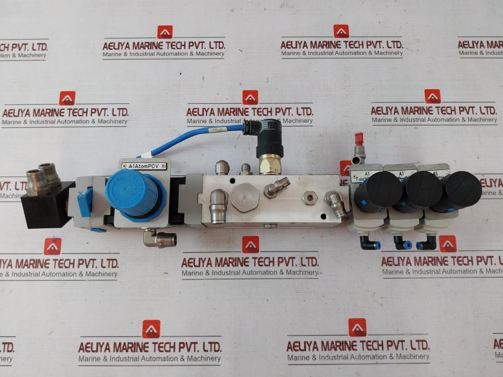 Festo Hea-m2-g1/2 Manual On-off Valve With Pressure Switch Pev-1/4A-wd F843