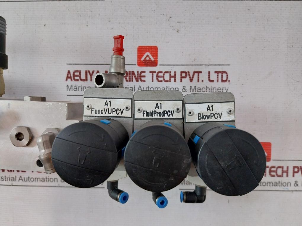 Festo Hea-m2-g1/2 Manual On-off Valve With Pressure Switch Pev-1/4A-wd F843