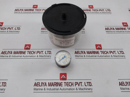 Festo Ma-50-10 1/4-en Pressure Gauge 0-10 Bar/0-140 Psi