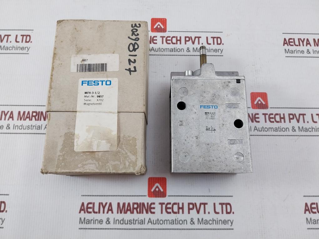 Festo Mfh-3-1/2 Solenoid Valve 1.5-8Bar 21-120Psi 257090
