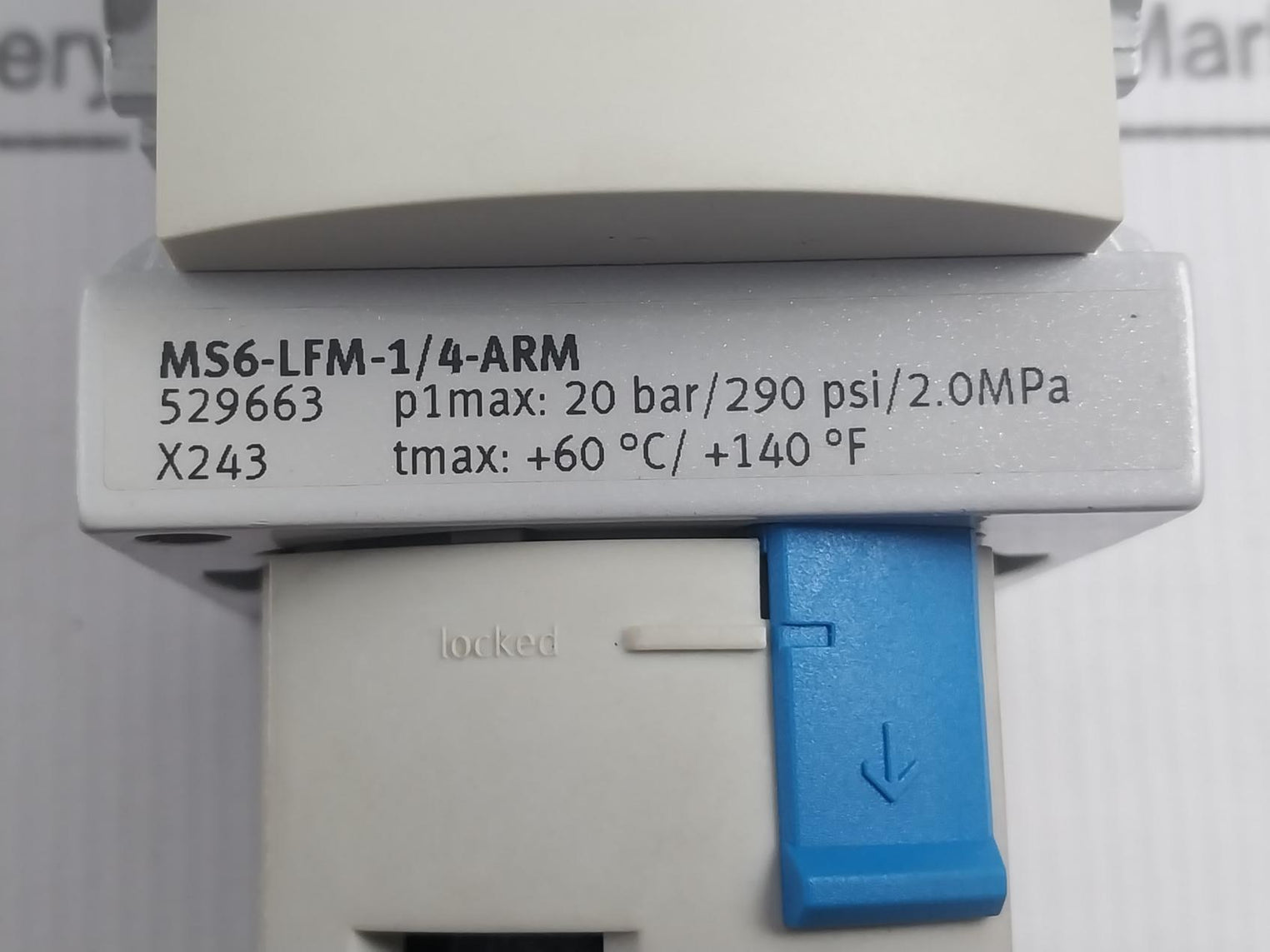 Festo Ms6-lfm-1/4-arm Micro Filter 20 Bar/290 Psi/2.0Mpa
