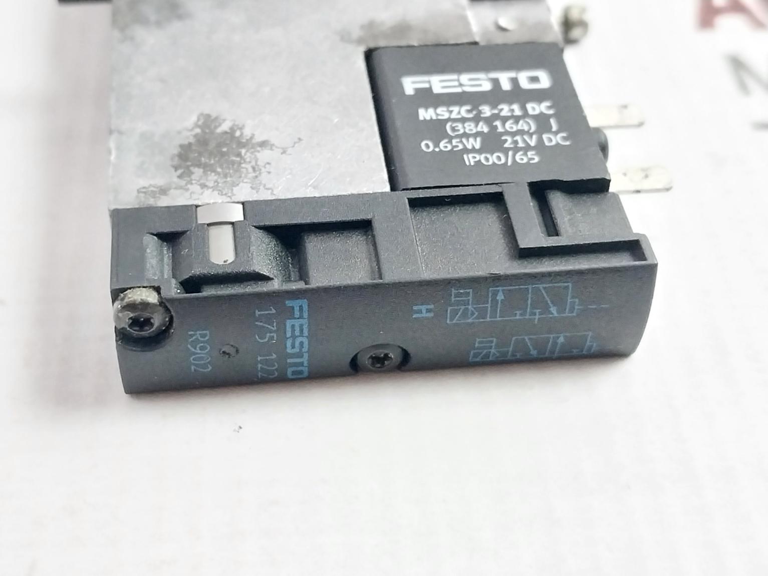 Festo Mszc-3-21 Dc Solenoid Valve Coil Ip00/65