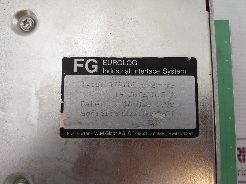 Fg Eurolog Iis/Do16-2A Industrial Interface System 0.5A