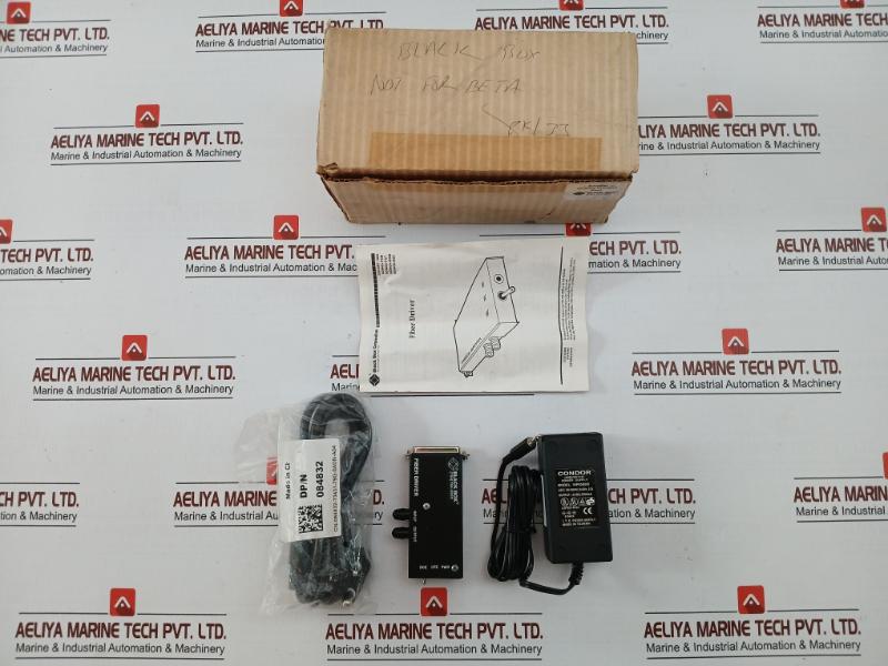 Fiber Driver Media Converter With Power Supply Md940Ae-mst Black Box