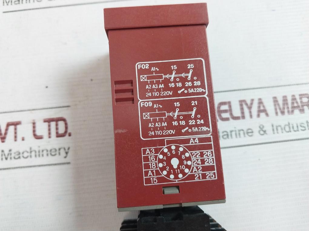 Fiber E 58 Multifunction Electronic Timer 24/110/220V 250V- 10A 30X4W