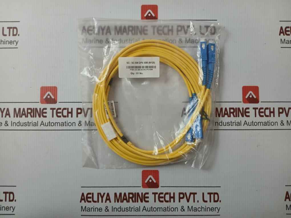 Fiber Optic Cable Ftek-dx-sm-sc/Sc-pc-03M Sc-sc Sm Dpx 03M (9/125) Rlb-49.2