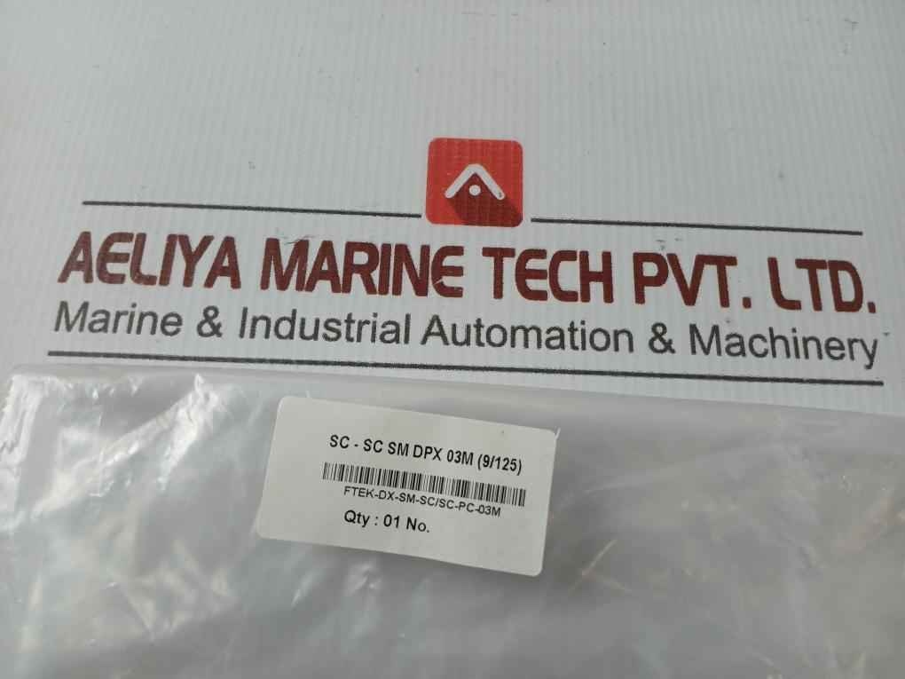 Fiber Optic Cable Ftek-dx-sm-sc/Sc-pc-03M Sc-sc Sm Dpx 03M (9/125) Rlb-49.2