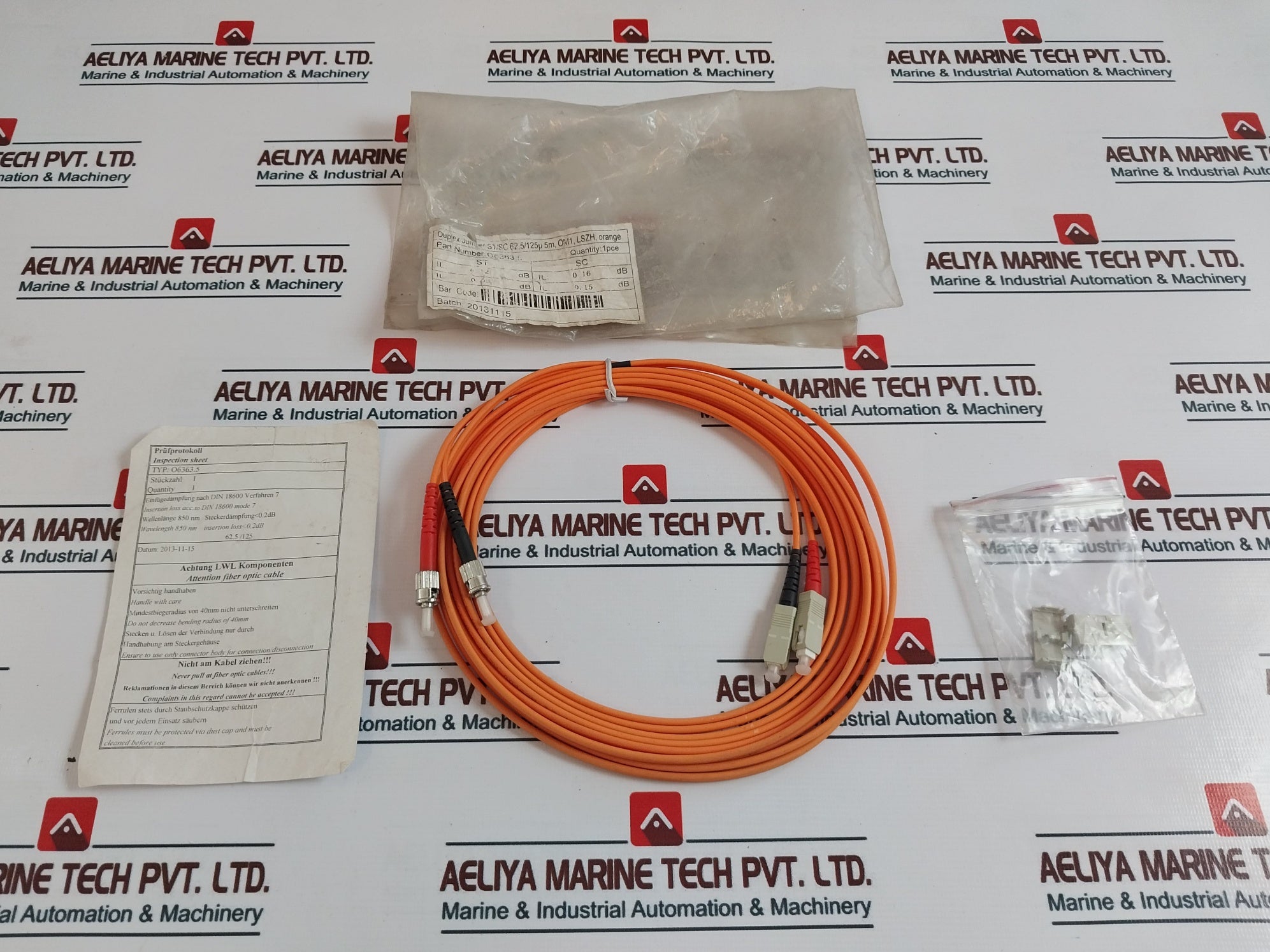 Fiber Optic Cable Mmom1 O6363.5 Duplex Jumper St/Sc 62.5/125Μ 5M, Om1, Lszh