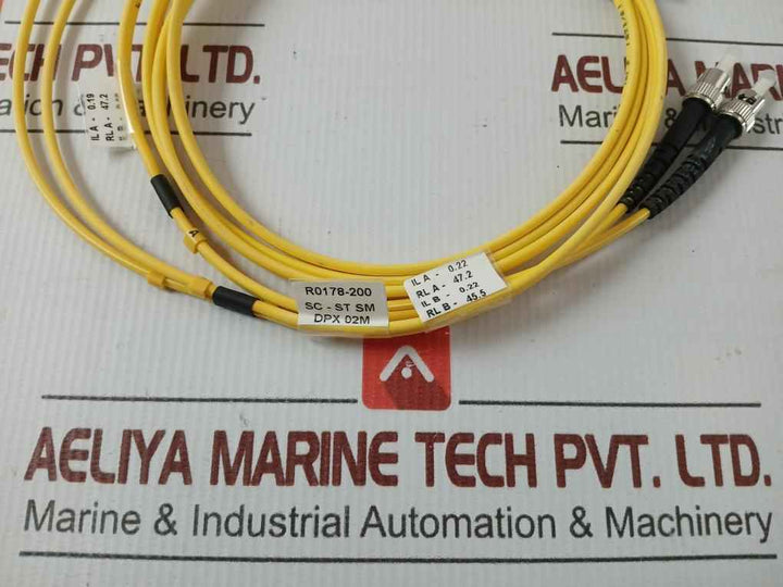 Fiber Optic Cable Sc-st Sm Dpx 02M (9/125)
