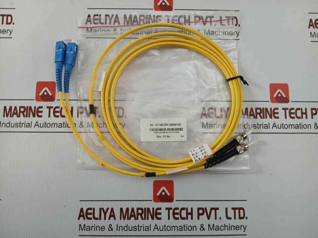 Fiber Optic Patch Cable Set Ftek-dx-sm-sc/St-pc-02M