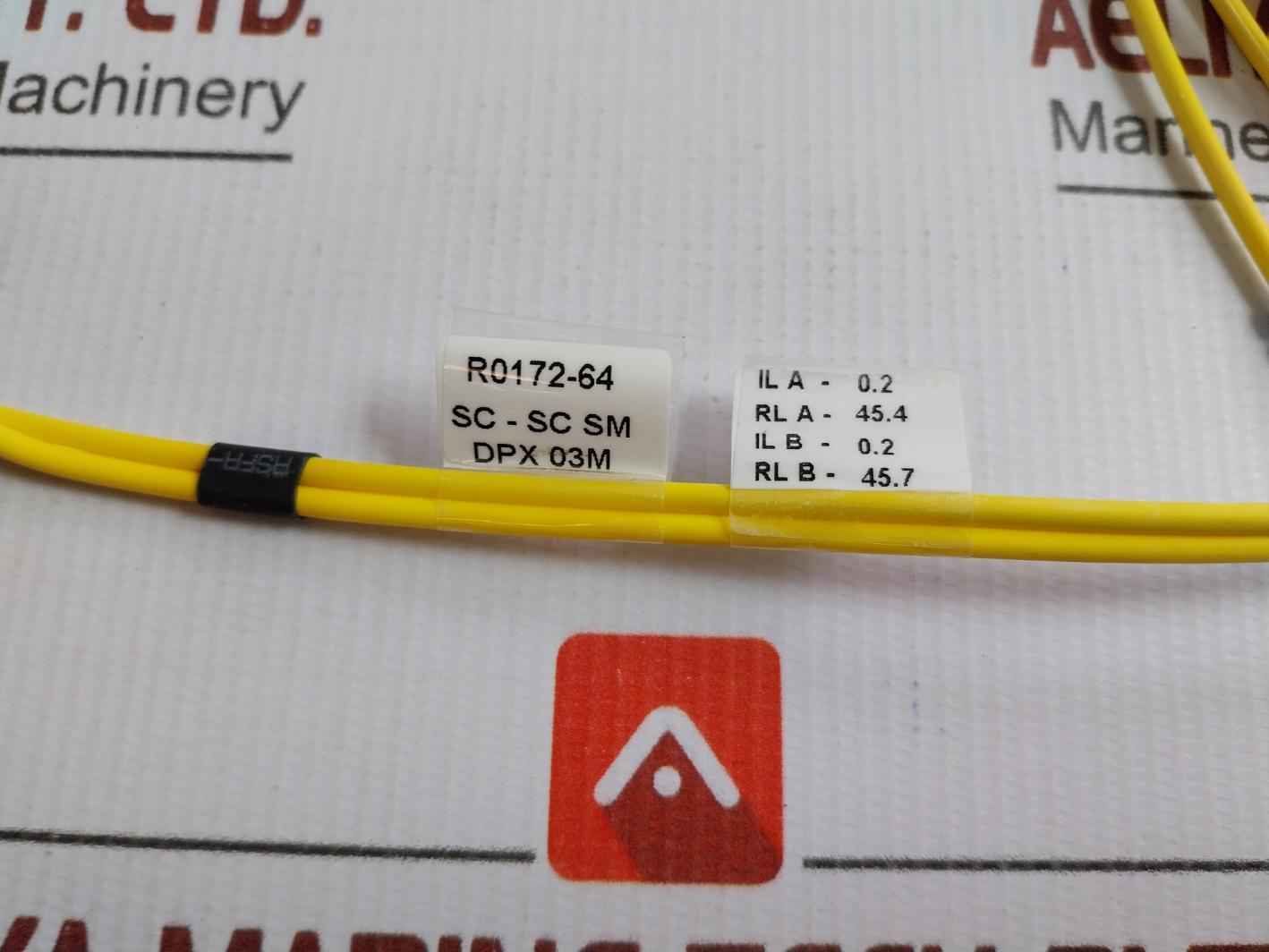 Fiber Optic Patch Cord R0172-64 Sc-sc Sm Dpx 03M (9/125) 70 Gm