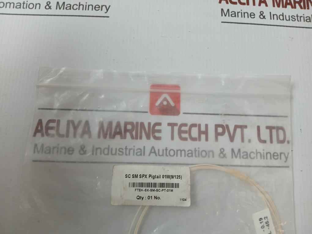 Fiber Optic Pigtail Ftek-sx-sm-sc-pt-01M Il-0.19 Rl-45.2