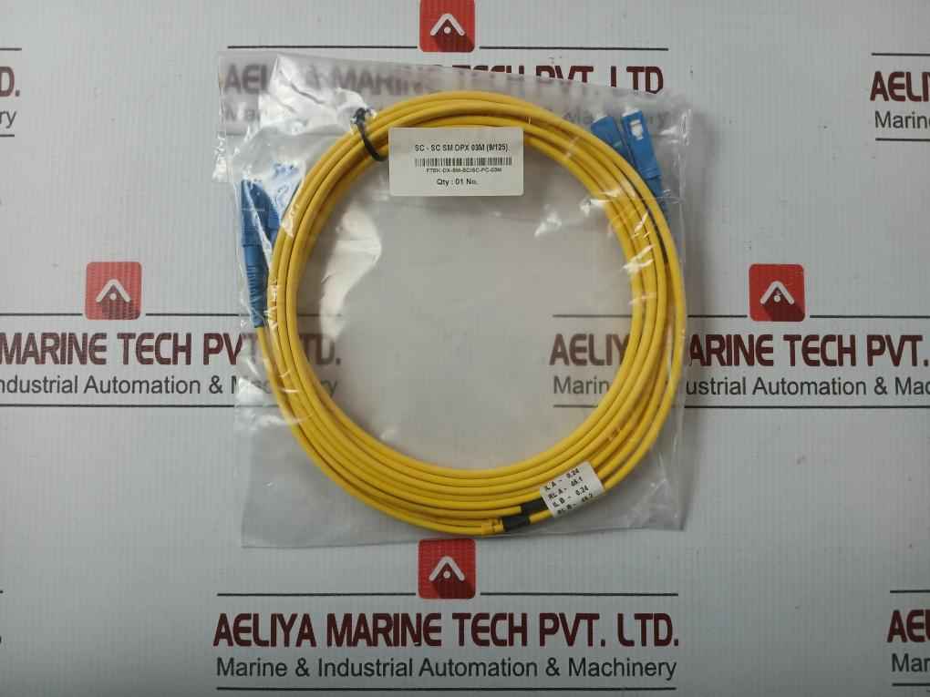Fibre Optic Cable Set Ftek-dx-sm-sc/Sc-pc-03M Duplex Sm Sc-sc P.C. 3M 270 Gm
