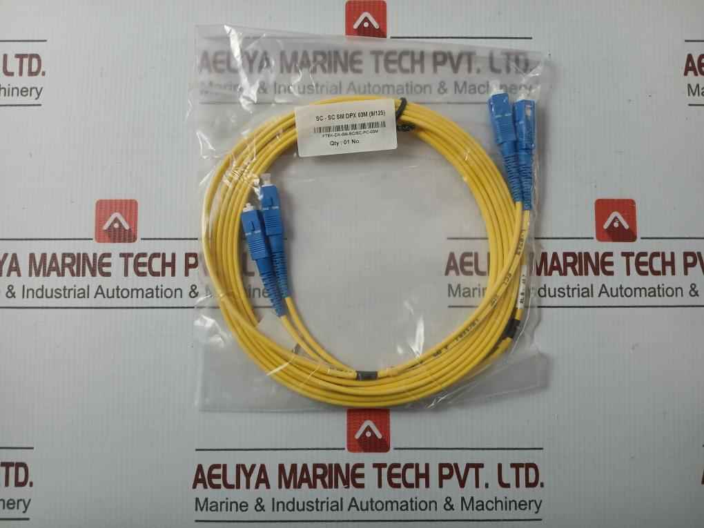 Fibre Optic Cable Set Ftek-dx-sm-sc/Sc-pc-03M Duplex Sm Sc-sc P.C. 3M New