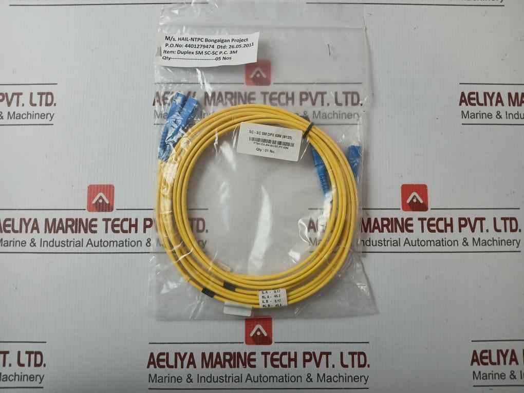 Fibre Optic Cable Set Ftek-dx-sm-sc/Sc-pc-03M Duplex Sm Sc-sc P.C. 3M New