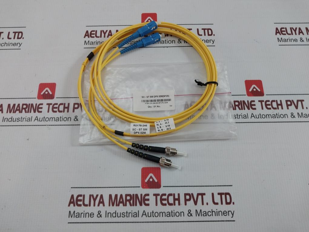 Fibre Optic Cable Set Ftek-dx-sm-sc/St-pc-02M 210 Gm