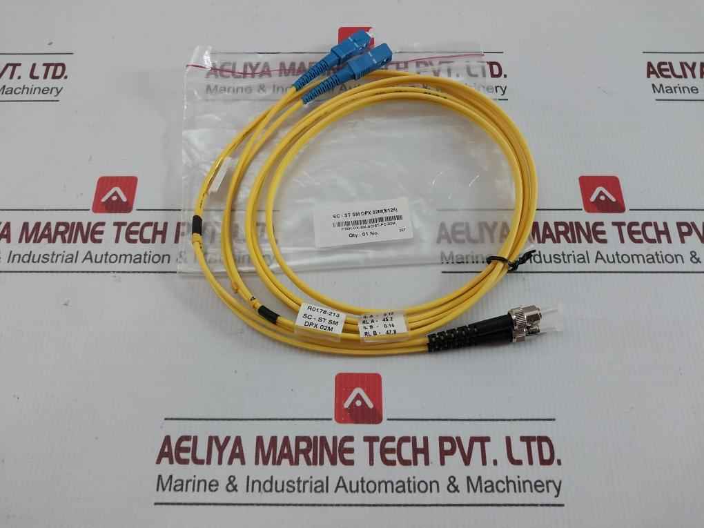 Fibre Optic Cable Set Ftek-dx-sm-sc/St-pc-02M 210 Gm