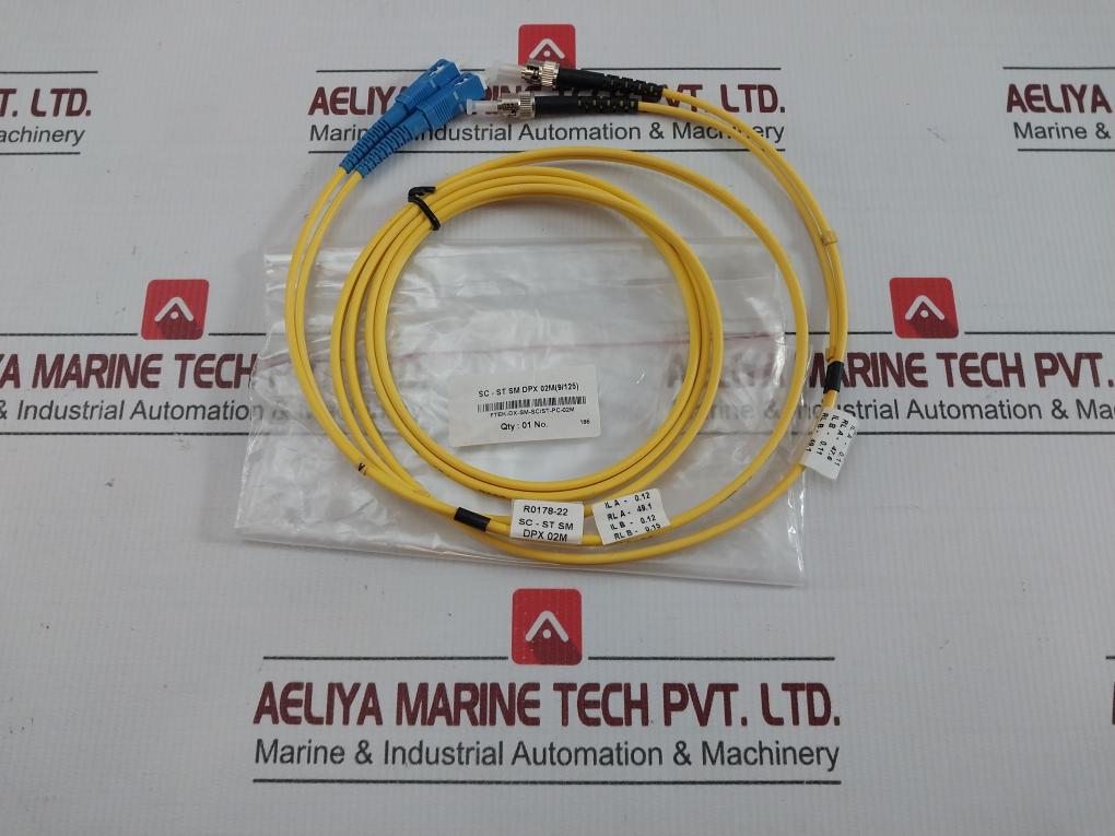 Fibre Optic Cable Set Ftek-dx-sm-sc/St-pc-02M 210 Gm