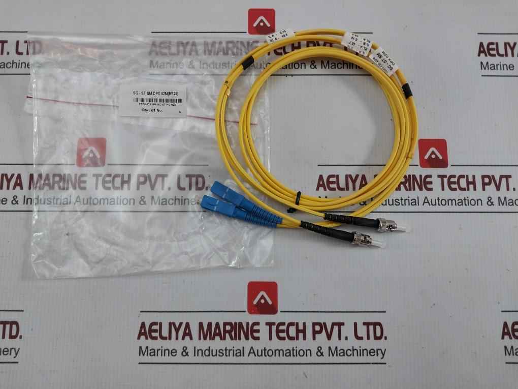 Fibre Optic Patch Cable Set Sc-st Sm Dpx 02M (9/125) Ftek-dx-sm-sc/St-pc-02M