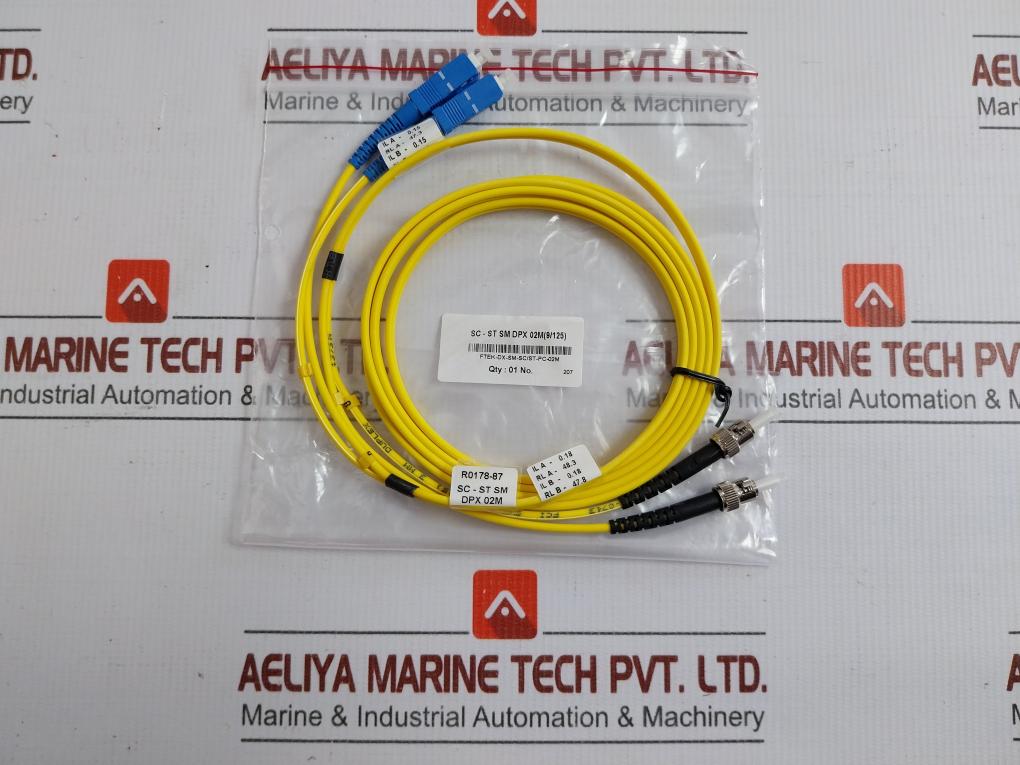 Fibre Optic Patch Cord Set Ftek-dx-sm-sc/St-pc-02M