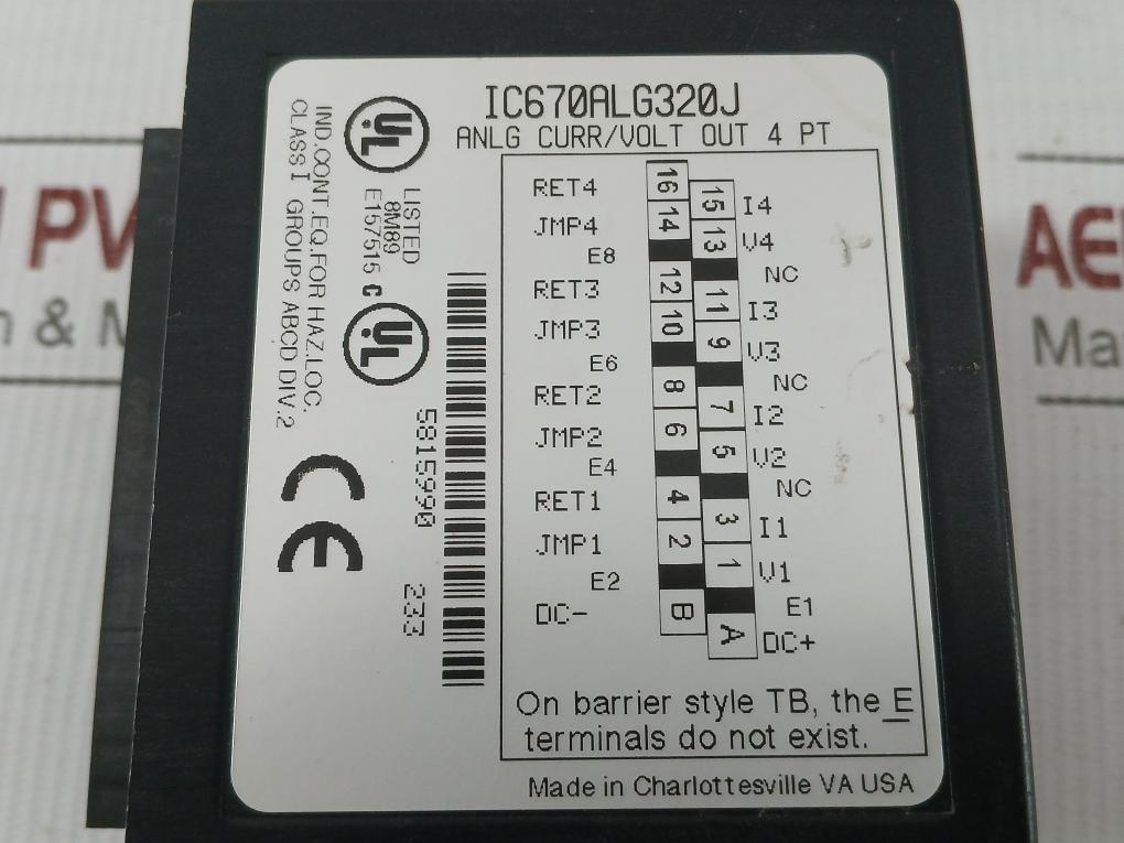 Field-Control-Analog-Output-Module-24vdc-By-Ge-Fanuc-Ic670alg320j-7