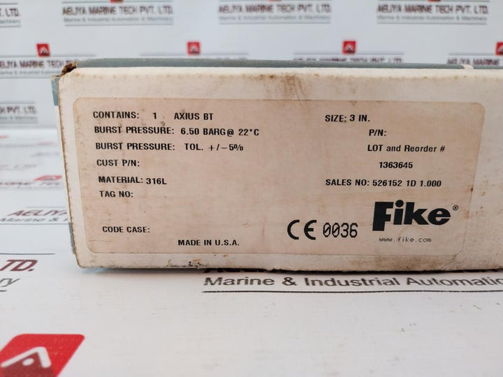 Fike Axius Bt Rupture Disc 3