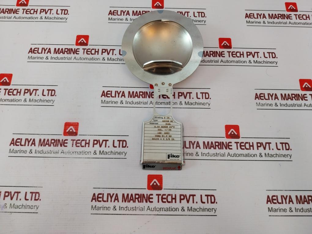 Fike Axius Bt Rupture Disc 3" 316L 6.50 Barg 22°C