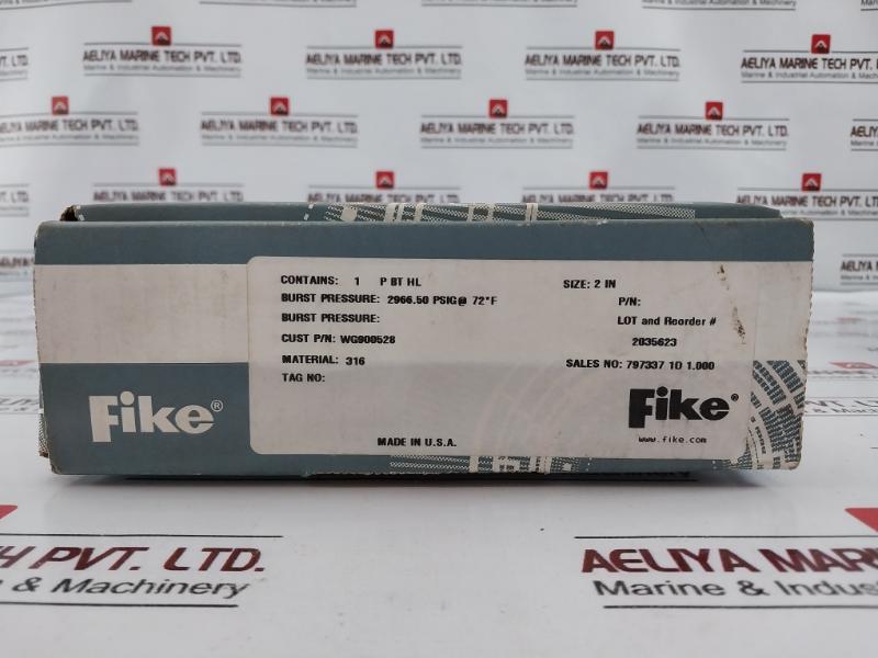 Fike P Bt Hl Rupture/Bursting Disc 2Inch 2966.50 Psig