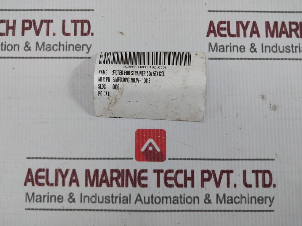 Filter For Strainer 50A 56X120L