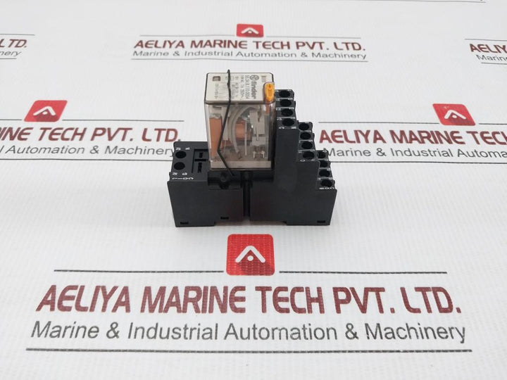 Finder-110-Vac-10A-Power-Relay-With-Socket-Base-55-34-8-110-2