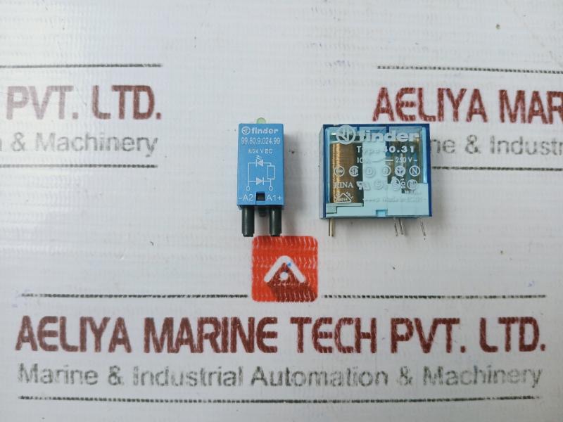 Finder 40.31 Rina Relay, 10a 250v~, 24v Dc, 12a 300vac