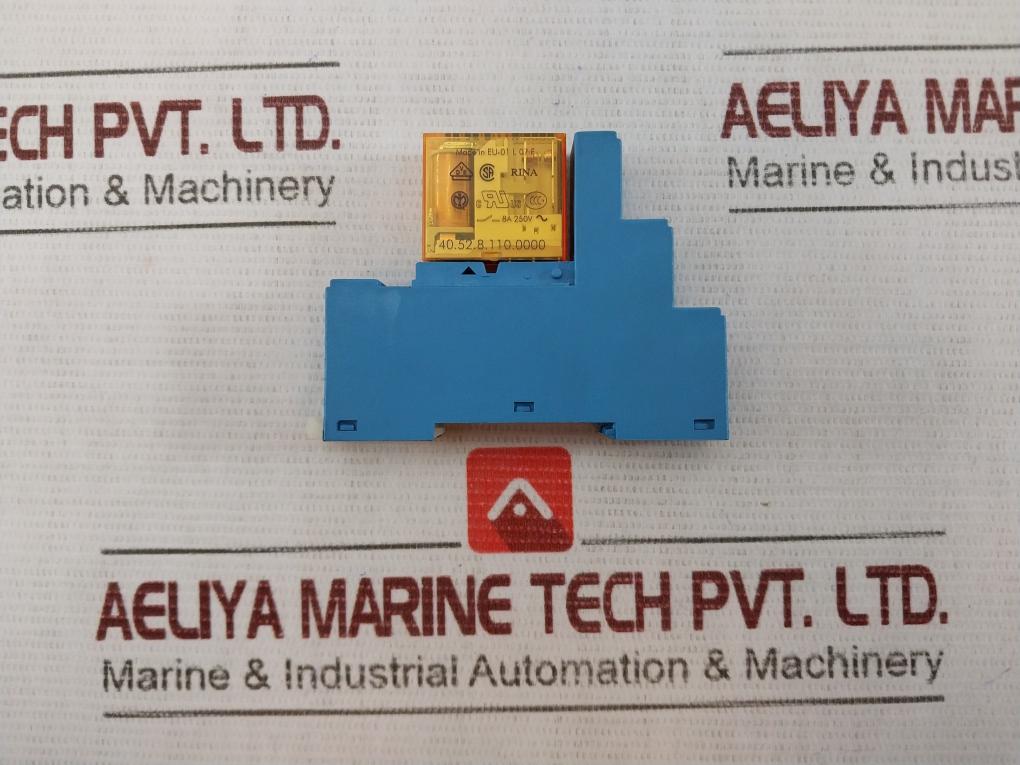 Finder 40.52.8.110.0000 Relay With Base 110Vac 8A 250V 10A 300V