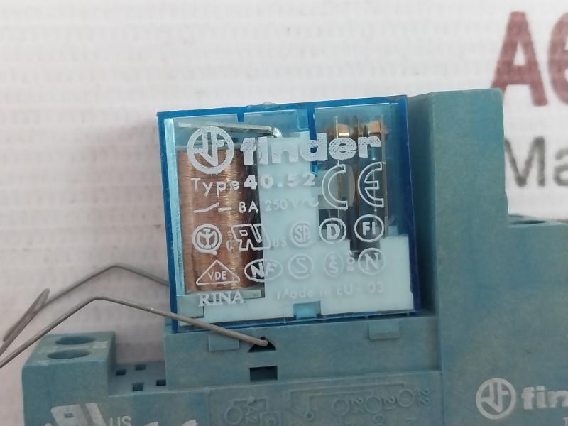 Finder 40.52 Relay Socket 24V Dc 8A 250V
