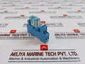 Finder 40.52 Relay With Blue Double Pole Base 5A 250V