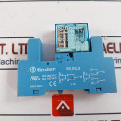 Finder 40.52 Relay With Blue Double Pole Base 5A 250V