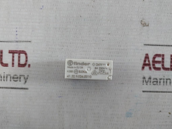 Lot of 9X FINDER 41.52.9.024.0010 PCB Mount Relay 24V 8A 250V
