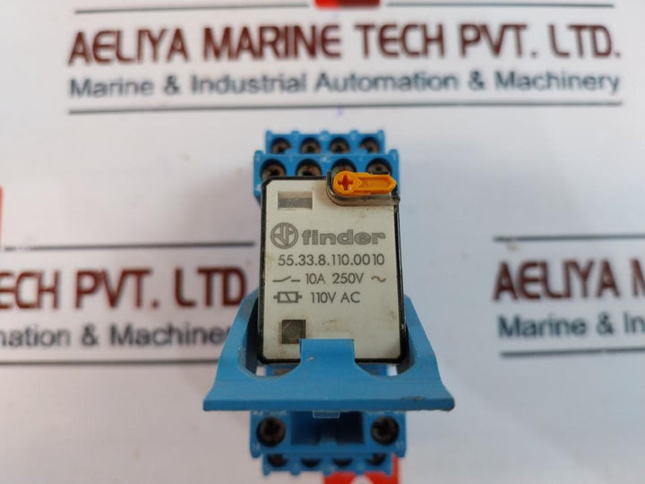 Finder 55.33.8.110.0010 Power Relay With Base 10A 250V