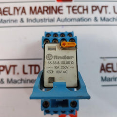 Finder 55.33.8.110.0010 Power Relay With Base 10A 250V