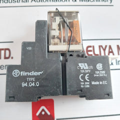 Finder 55.34.8.110.0040 Power Relay With Socket 94.04.0 1000Vac 7A