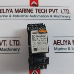 Finder 55.34.8.110.0040 Relay With Socket Gzt4 110Vac 7A 250V