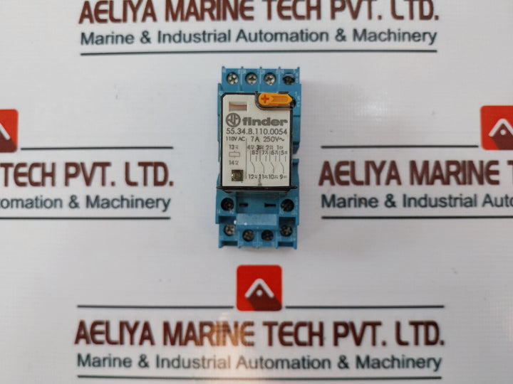 Finder 55.34.8.110.0054 Relay With Socket 5A 250V