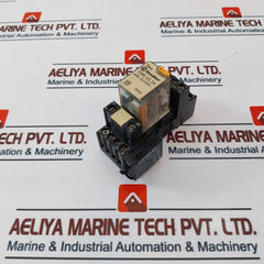 Finder 55.34 Relay With 94.74.10 Base, 3Tx7 402-2C Aux Contact